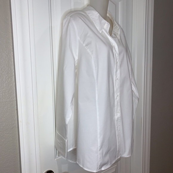 Lane Bryant White Button Up Shirt NWOT - Picture 2 of 3